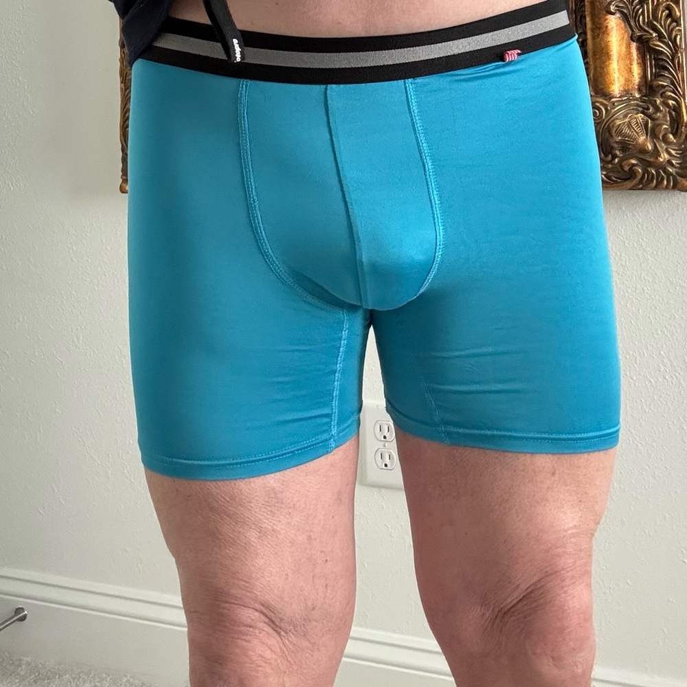 Vibrant Teal Boxer Briefs for Men